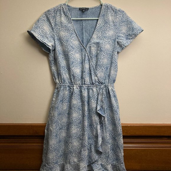 J Crew Chambray Wrap Dress - Picture 1 of 3